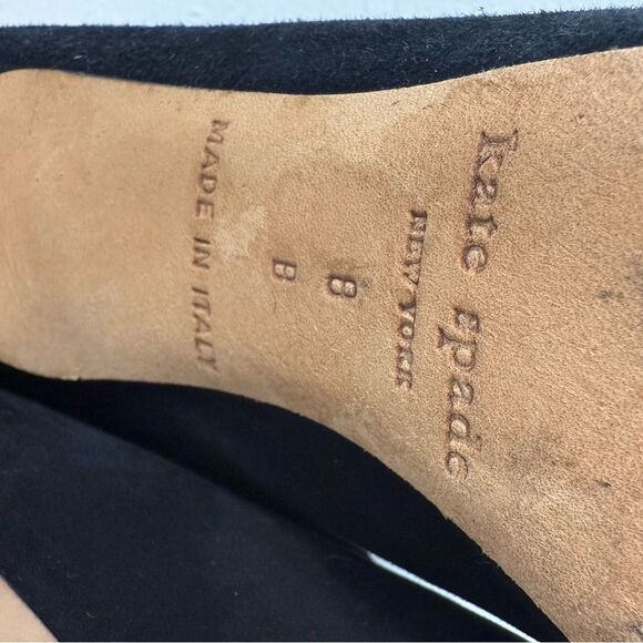 Kate Spade Suede Tie-Up Stiletto Booties Size 8 VGUC - Picture 7 of 7